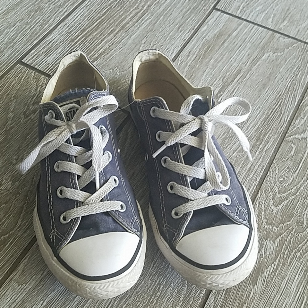 Navy blue kids converse
